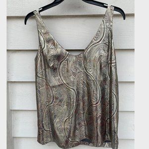 NWT J.Crew Metallic Tank, Size 2